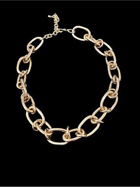 Large Oval Paperclip Type Chain Statement Collar Necklace Gemma Layne Dillards’s